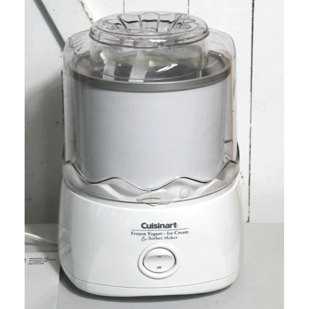 Cuisinart Ice Cream Frozen Yogurt /Sorbet Maker Model ICE-20 Series Recipe Book